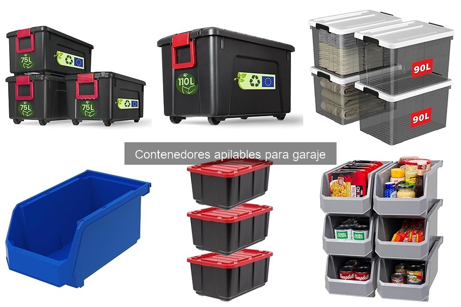 Precios de contenedores apilables para garaje y dónde comprarlos