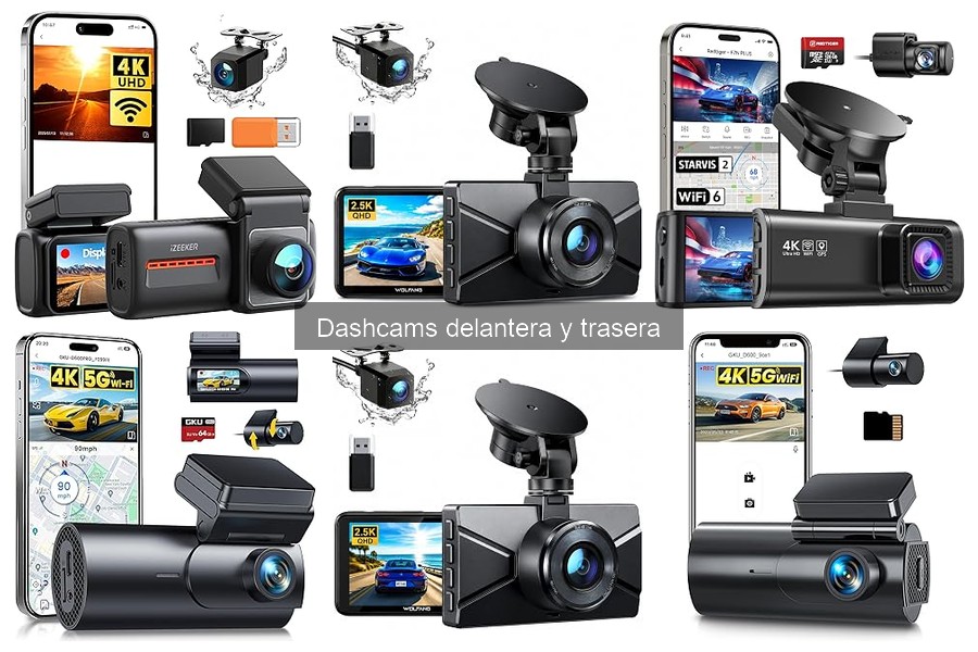 Precios promedio de dashcams delantera y trasera en 2023