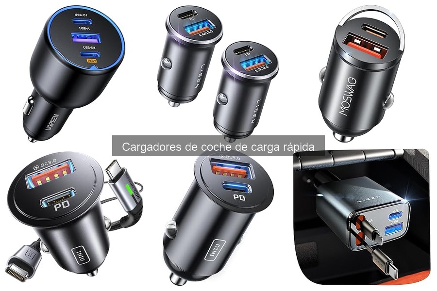 Precios y Mejores Tiendas para Cargadores de Coche Rápidos