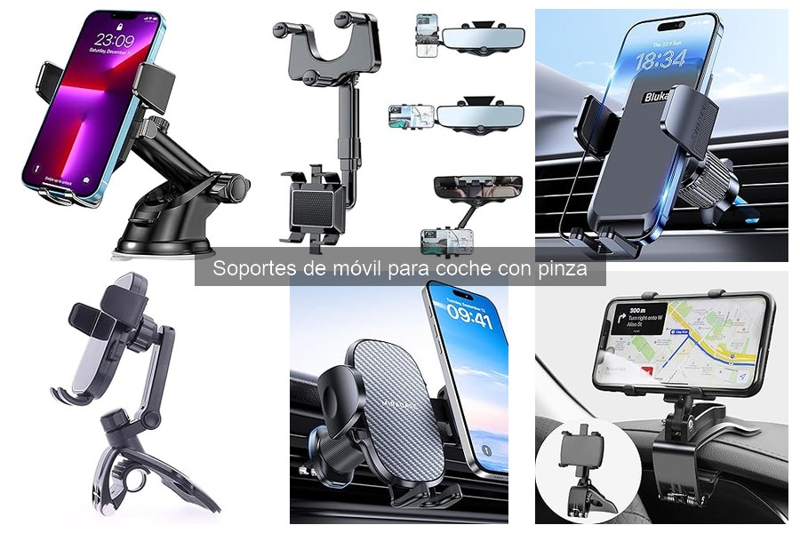 Problemas comunes con soportes de móvil para coche con pinza
