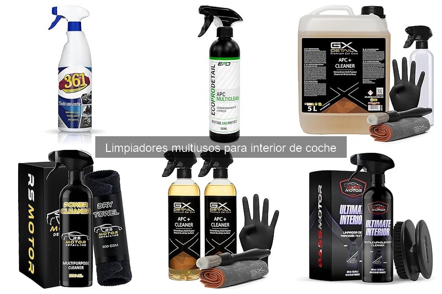 ¿Qué es un limpiador multiusos para interior de coche?
