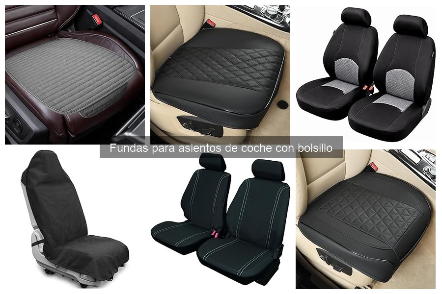¿Son adecuadas las fundas de coche con bolsillo para mi vehículo?