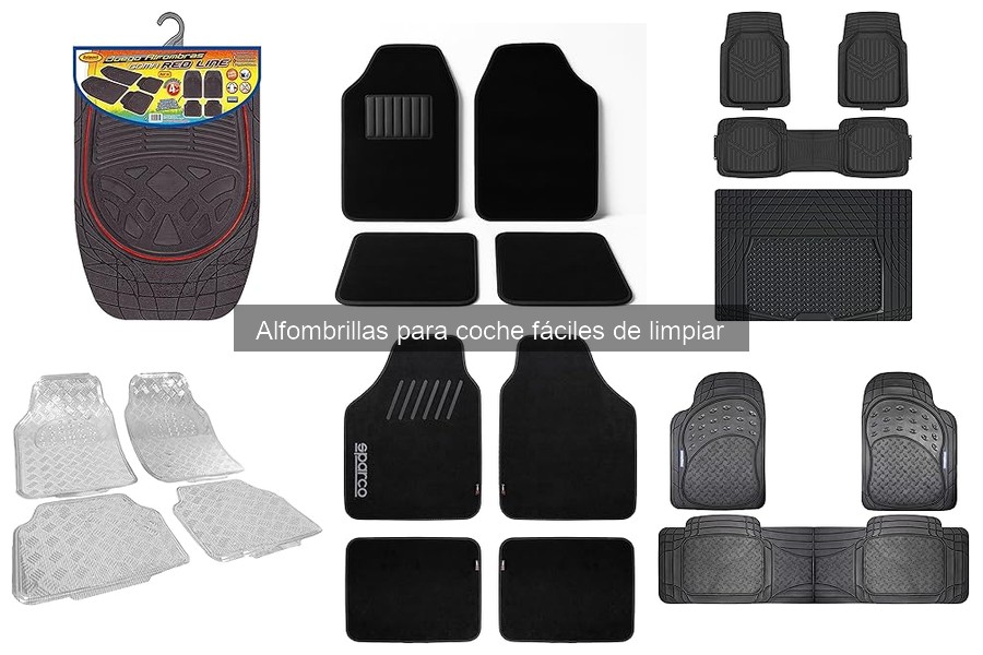 ¿Son más duraderas las alfombrillas para coche fáciles de limpiar?