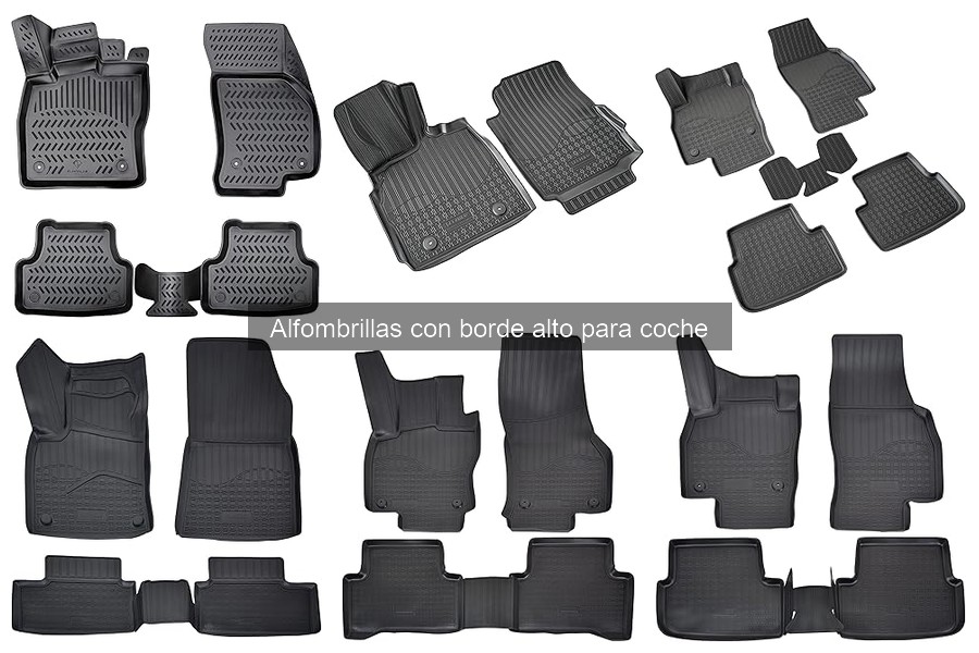 Tipos de alfombrillas con borde alto para coche