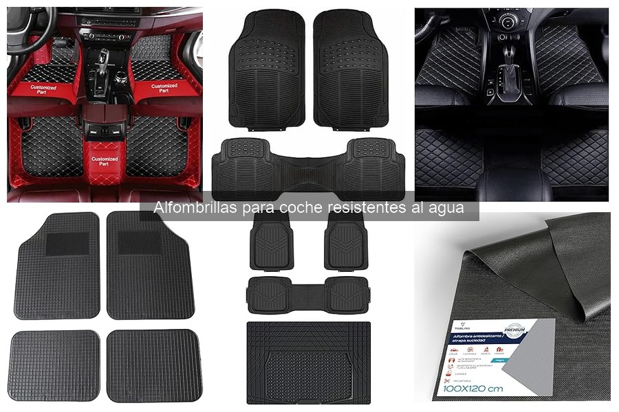 Tipos de alfombrillas resistentes al agua para coche
