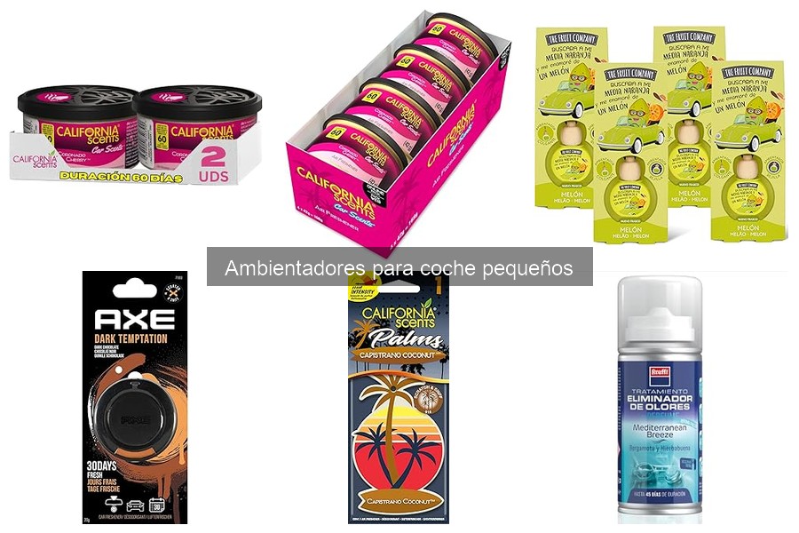 Tipos de ambientadores pequeños para coche: guía completa