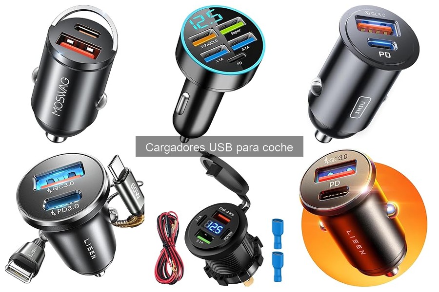 Tipos de Cargadores USB para Coche: ¡Encuentra el Ideal!