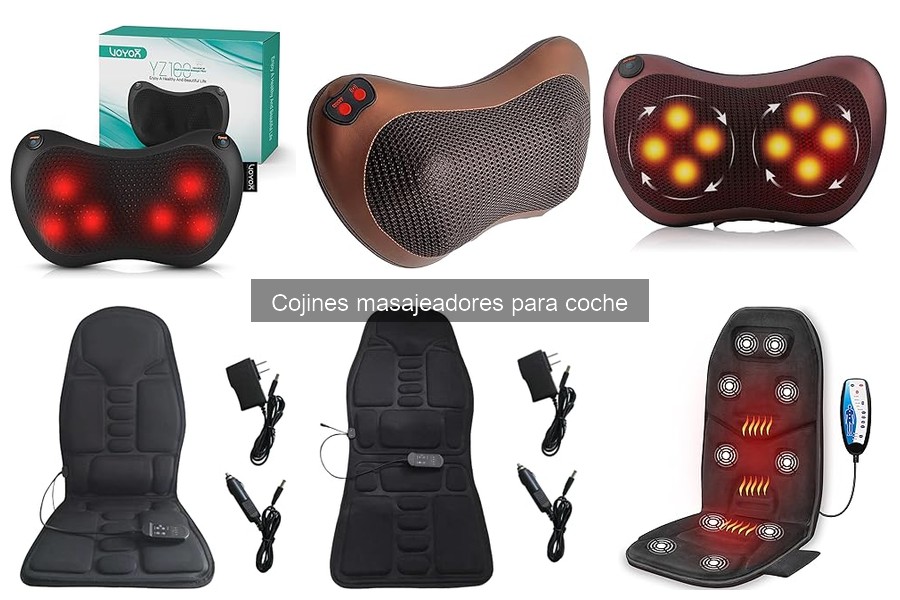 Tipos de cojines masajeadores para coche: Guía completa