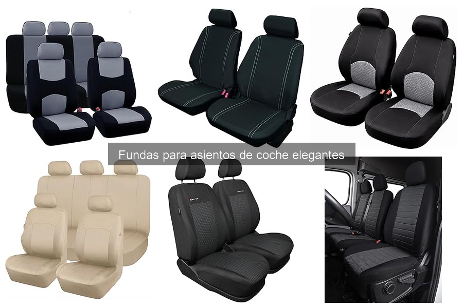 Tipos de fundas para asientos de coche elegantes y modernas