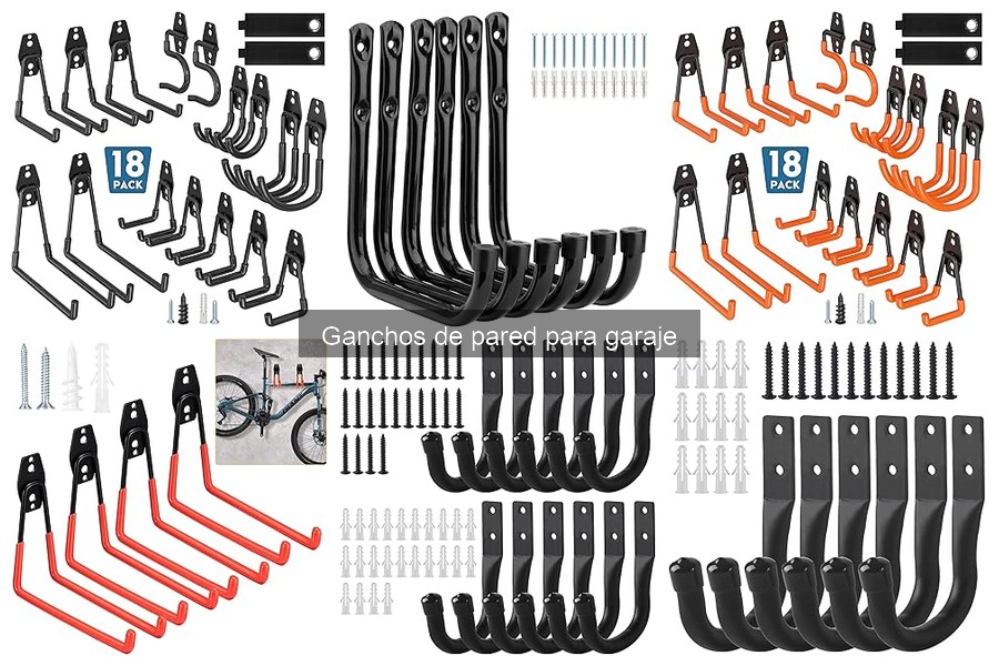 Tipos de ganchos de pared para garaje: guía completa