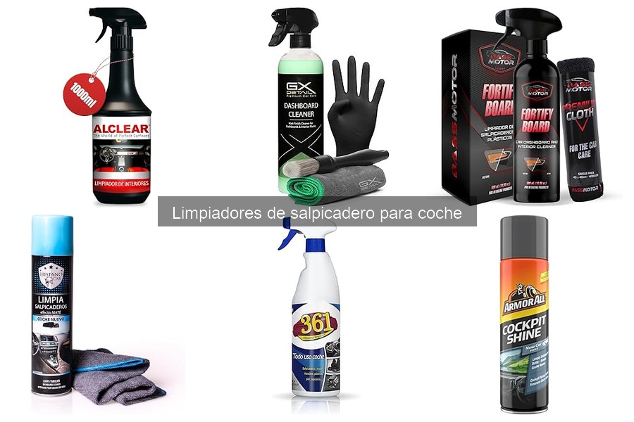 Tipos de limpiadores de salpicadero para coche: guía completa