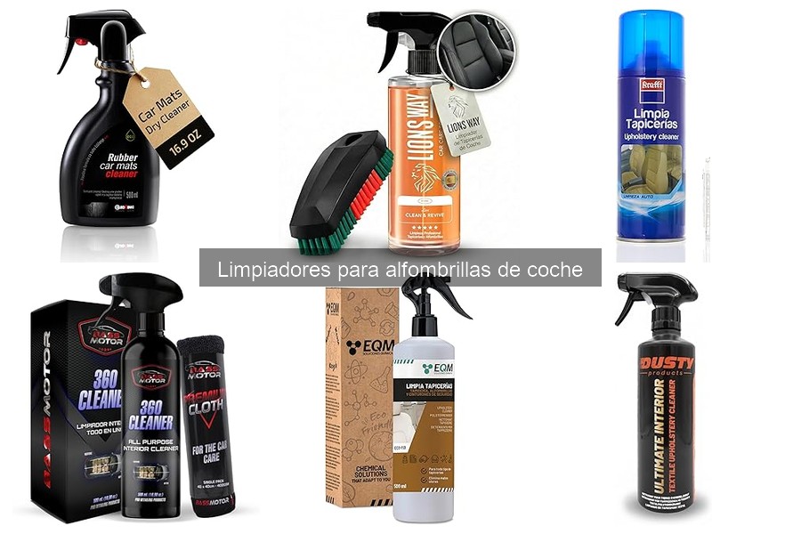 ** Tipos de limpiadores para alfombrillas de coche: guía completa