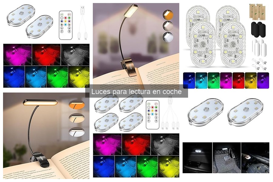 Tipos de luces para lectura en coche: LED, halógenas y más