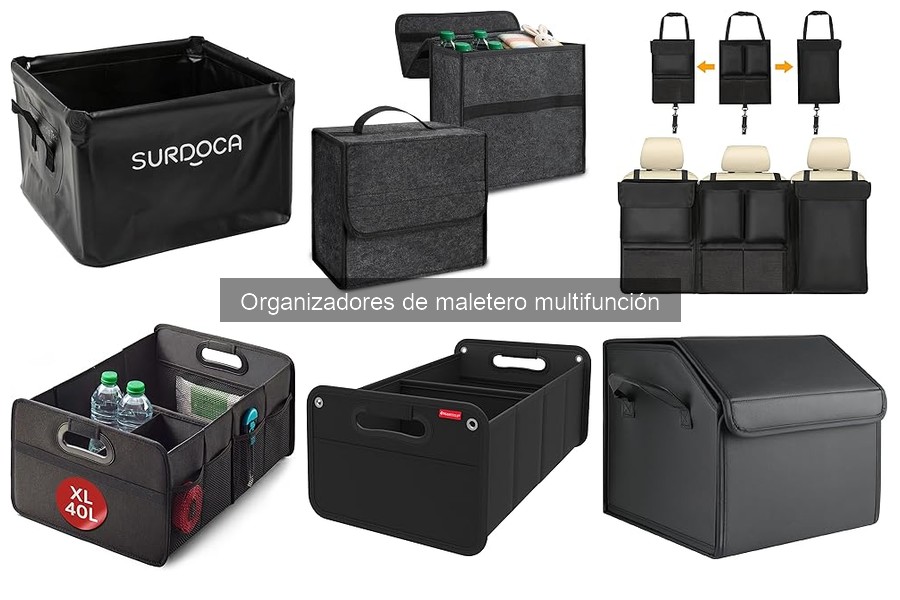 Tipos de organizadores de maletero multifunción para tu coche