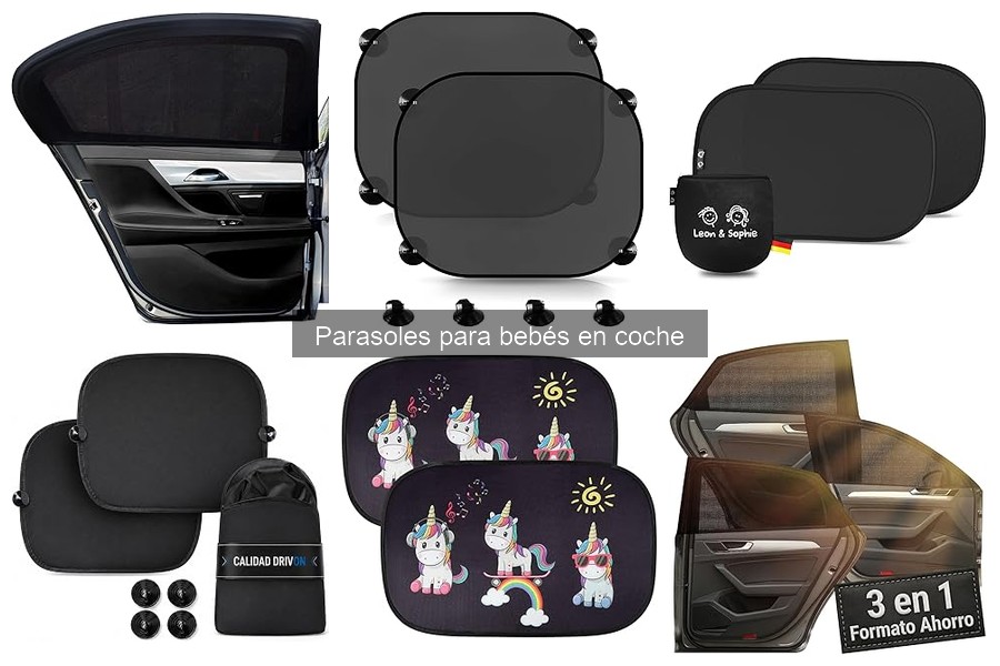 Tipos de parasoles para bebés en coche: guía completa