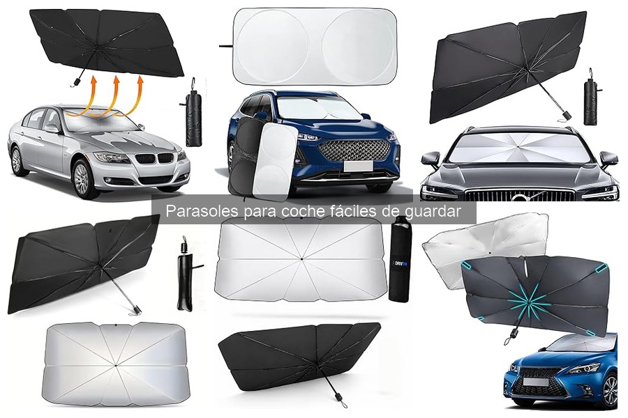 Tipos de parasoles para coche fáciles de guardar