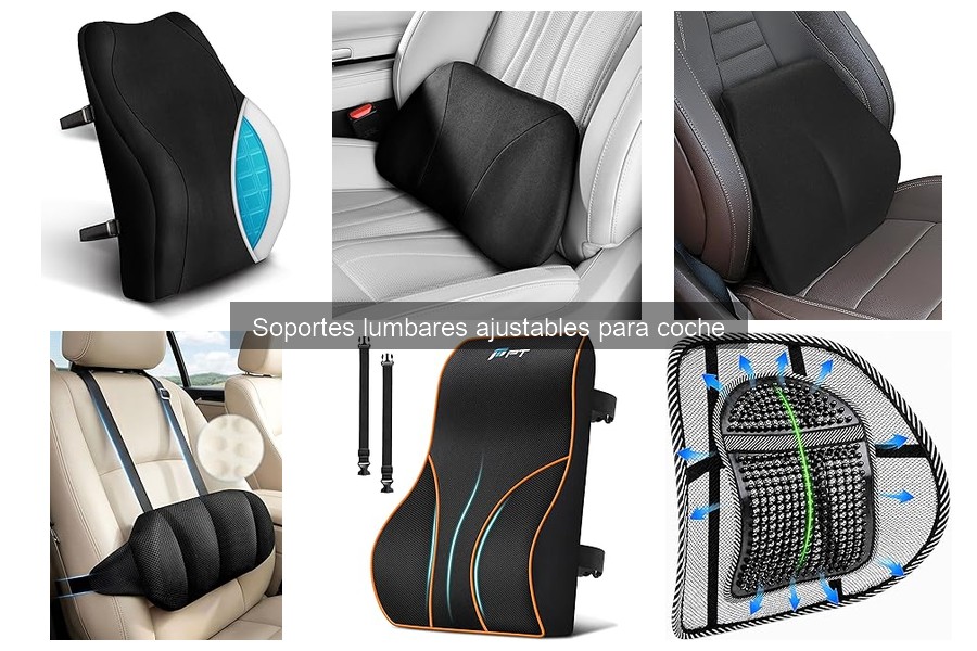 Tipos de soportes lumbares ajustables para coche