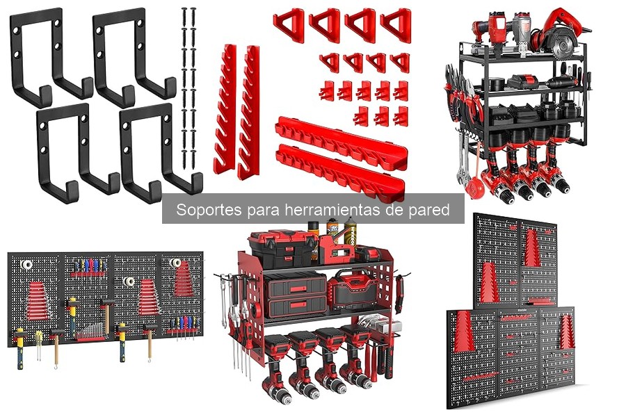 Tipos de soportes para herramientas de pared que necesitas