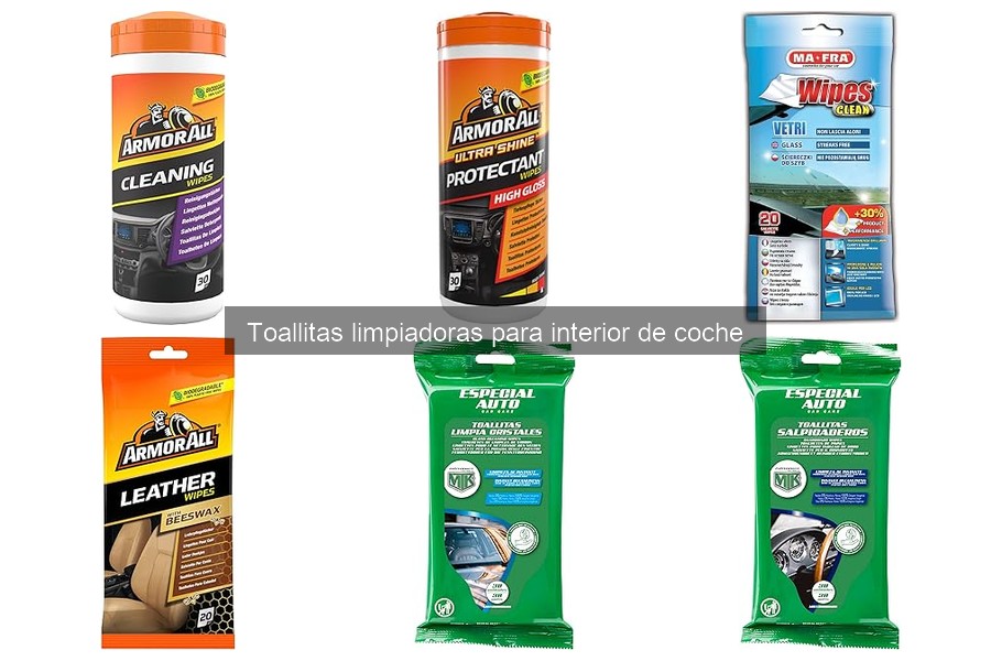 Tipos de toallitas limpiadoras para el interior del coche