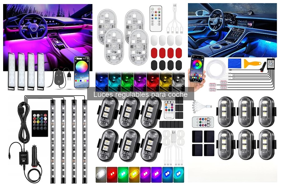 Tipos y características de luces regulables para coche