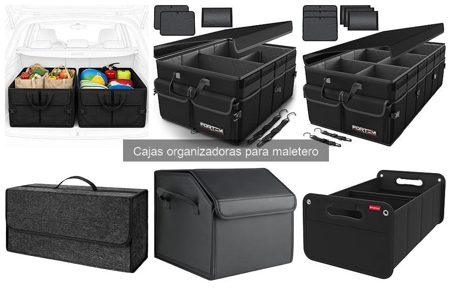 Usos creativos de cajas organizadoras para el maletero