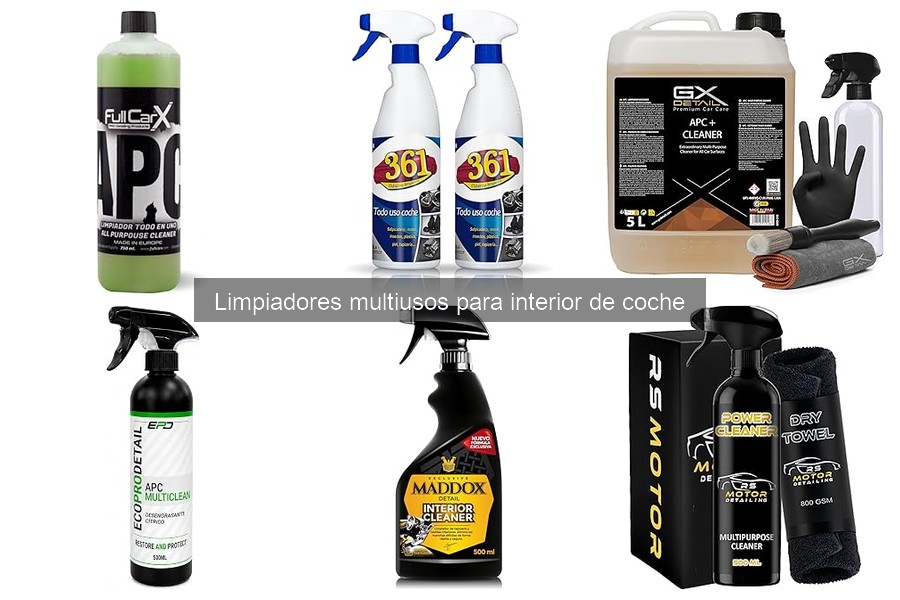 Ventajas y desventajas de limpiadores multiusos para coche