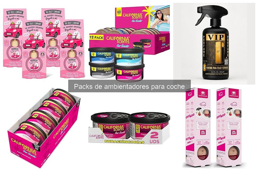 Ventajas y desventajas de los ambientadores en packs para coche