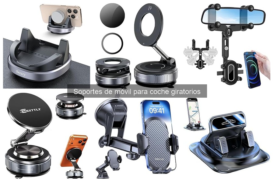 Ventajas y desventajas de los soportes giratorios para móvil en coche