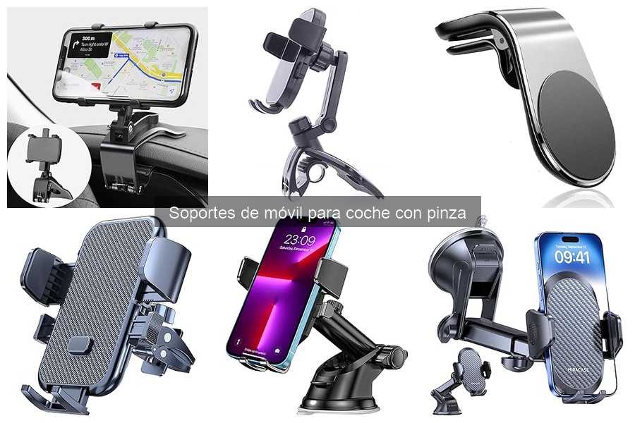 Ventajas y desventajas de soportes de móvil para coche con pinza