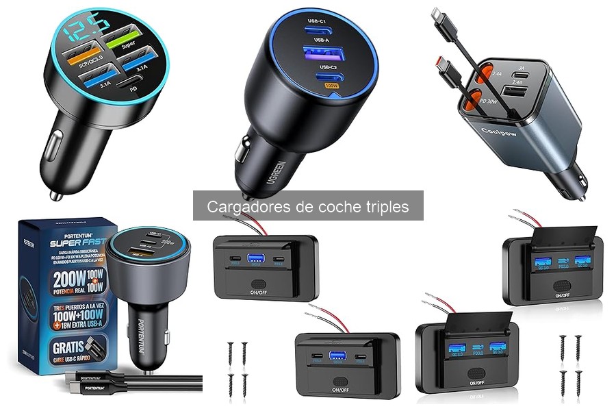Ventajas y desventajas del cargador de coche triple